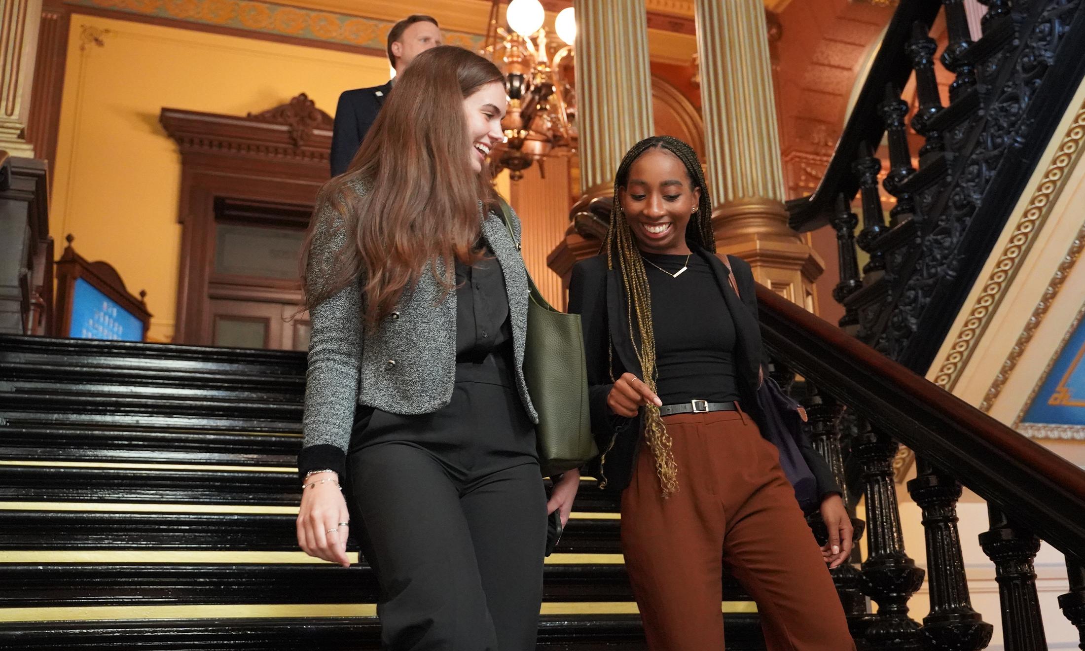 An image of OUWB students in the Michigan Capitol